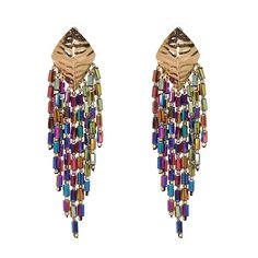 Catch the tan-and-turquoise summer vibes with these Caribbean Queen Beaded Earrings! Light as a feather, they'll keep your outfit breezy and stylish with their beachy bling. Feel the sea breeze and get set to turn heads! L- 11.8cm W- 3.5cm Summer Beach Turquoise Tassel Earrings, Trendy Summer Festival Tassel Earrings, Bohemian Rainbow Jewelry For Summer, Summer Festival Trendy Tassel Earrings, Bohemian Rainbow Summer Jewelry, Multicolor Tassel Earrings For Summer Beach, Multicolor Tassel Earrings For Summer Festival, Turquoise Tassel Earrings For Summer, Summer Beach Tassel Earrings With Dangling Beads