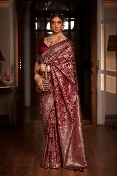 Latest Indian Saree, Potli Bags, Indian Bridal Fashion, Wedding Aesthetic, Latest Sarees, Bride Clothes, Wedding Outfits, Wedding Time