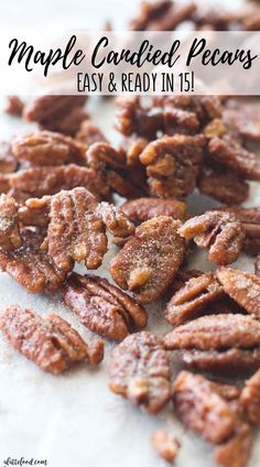 some pecans that are sitting on a table