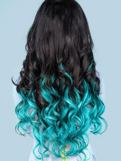 Gorgeous Green Hair Color Ideas for Beginners Blue Hair Highlights, Wild Hair Color, Hair Dye Tips, Vivid Hair Color, Cute Hair Colors, Rainbow Hair Color, Creative Hair Color