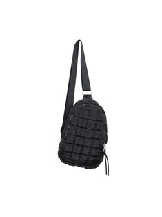 A crossbody bag to carry whatever you need for the day. One size fits all (one bag fits all)! This sporty chic Quilted Sling Bag is a large crossbody sling bag that can be thrown over the front or back of a body - but here's the twist - with QUILTED fabric! We know this is going to take off. We love quilted bags! 13.5" x 7.2" x 3.6" 100% polyester Large zipper closure Interior pocket within zipper closure Adjustable strap length Carabiner attachment to either side of sling bag Machine wash cold, Versatile Chest Bag For Mobile Phone On-the-go, Sporty Nylon Shoulder Bag For On-the-go, Trendy Chest Bag With Adjustable Strap For On-the-go, Nylon Shoulder Bag With Adjustable Straps For On-the-go, Casual Crossbody Backpack For On-the-go, Versatile Rectangular Chest Bag For School, Sporty Shoulder Bag With Adjustable Strap For On-the-go, On-the-go Crossbody Chest Bag With Phone Pocket, On-the-go Crossbody Chest Bag With Phone Bag