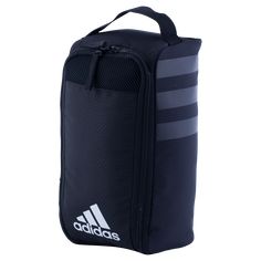 adidas Stadium II Shoe Bag. Storage bag for cleats or other game day accessories. Ventilated main compartment. Loop carry handle. Polyester. Sporty Adidas Bag With Logo, Adidas Sports Bags With Logo, Sporty Adidas Logo Bag, Adidas Gym Bag With Logo, Sporty Adidas Logo Bag For Everyday Use, Functional Adidas Logo Bag, Black Adidas Bags For Outdoor Activities, Functional Everyday Adidas Logo Bag, Functional Adidas Everyday Bag