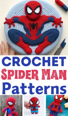 the crochet spider man pattern is featured in this book