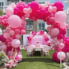 https://amzn.to/3DKIusS Events Backdrop, Pink Party Theme, 17 Birthday, Beautiful Balloons, Balloon Designs, Lemon Detox, Barbie Birthday Party, Pink Birthday Party, Balloon Arches