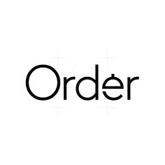 the word order written in black on a white background