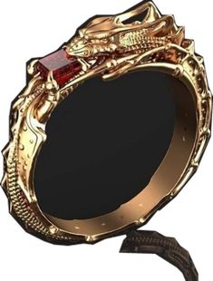 Collectible Dragon Design Jewelry Ring, Collectible Dragon Design Ring, Dragon Design Ring Jewelry Gift, Dragon Design Anniversary Ring Jewelry, Dragon Design Ring Jewelry For Gift, Anniversary Dragon Design Ring, Engraved Gold Ruby Ring Gift, Serpent Ring, Dragon Ring