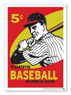 a baseball player holding a bat on top of a poster with the number 5 in it