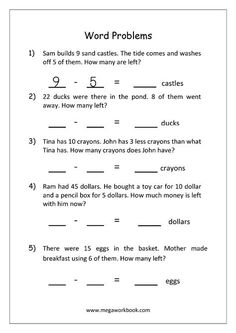 word problems worksheet with answers for students to solve the problem in their class