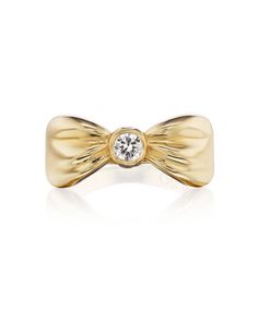 Diamond Bow Ring – AH LLC Diamond Bow Jewelry For Weddings, Luxury Bow Jewelry For Anniversary, Luxury Diamond Bow Jewelry, Yellow Gold Bow Jewelry For Formal Occasions, Yellow Gold Bow Jewelry For Wedding, Yellow Gold Wedding Jewelry With Bow, Elegant Bow Ring, Yellow Gold Bow Jewelry For Anniversary, Elegant Bow Ring For Promise