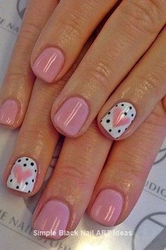 The best list of the most stunning Valentine day nail art designs for 2020 Valentine's day that will surely make your partner swoon. Polka Dot Nail Art Designs, Dot Nail Art Designs, Nail Art Cute, Polka Dot Nail Art, Valentine Nail Art, Dot Nail Art, Cute Nail Art Designs, Nail Designs Valentines, Polka Dot Nails