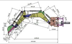 an image of a drawing of a construction site with the measurements and details on it