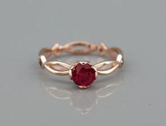 Ruby Gold Rings For Women, Ruby Ring Designs Unique, Ruby Ring Simple, Ruby Ring Designs, Dainty Ruby Ring, Rose Gold Engagement Ring Set, Stone Ring Design, Gold Engagement Ring Set, Pretty Eyeshadow