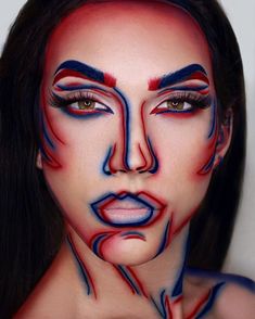 26 Cool But Obscure Halloween Makeup Ideas 22 Drag Make-up, Special Fx Makeup, Organizer Makeup, Theatrical Makeup