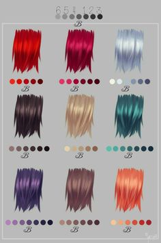 Hair Colour Trends, Pelo Anime, Colour Trends, Skin Color Palette, Hair Colours