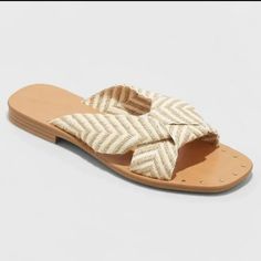 Universal Thread Louise Sandals Nwt Size 9.5 #S928 Tan Platform Sandals, Cognac Sandals, Fabric Sandals, Summer Wardrobe Staples, Woven Sandals, Braided Sandals, Tan Sandals, Tan Woman, Ankle Strap Shoes