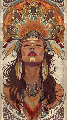 And when they dare to tell you about all the things you cannot be, you smile and tell them, "I am both war and woman and you cannot stop me" Peaceful Woman Art, Indigenous Woman Tattoo, Native Woman Art, Latin American Aesthetic, Warrior Goddess Art, Indigenous Women Art, Spiritual Art Drawings, Pachamama Tattoo, Disney Moana Art