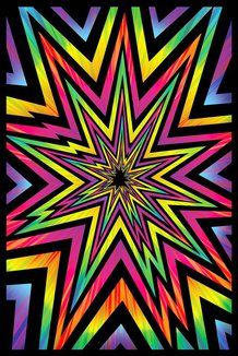 an image of a colorful star design