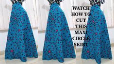 three different views of a dress with the words how to cut this max crochet skirt