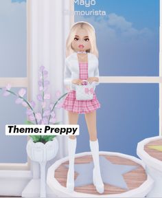 Preppy Dti Outfits, Preppy Dress To Impress Outfits, Dress To Impress Preppy Theme, Preppy Dti Outfit, Preppy Outfits Dress To Impress, School Trip Outfit, Science Dress, Duo Dress, Dress Impress