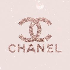 the chanel logo on a pink background