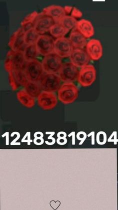 the numbers are arranged in different ways to make it look like roses