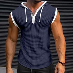 Season:Summer; Sleeve Length:Sleeveless; Gender:Men's; Style:Designer,Fashion,Muscle; Tops Type:Sleeveless Shirt,Wife beater Shirt,Waffle Shirt,Undershirt,Tank Top; Occasion:Going out,Outdoor,Gym; Pattern:Plain; Design:V Neck; Neckline:V Neck; Listing Date:04/02/2024 Summer Stretch Sleeveless Vest, Blue Sleeveless Summer Vest, Blue Summer Vest, Casual Short Sleeve Vest For Summer, Wife Beater Shirt, Wife Beaters, Undershirt Tank Top, Cheap Tank Tops, Waffle Shirt