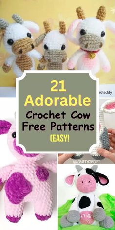 crochet patterns for stuffed animals that are easy to make