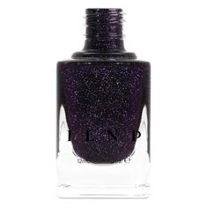 Annabelle - Striking Blackened Eggplant Purple Holographic Nail Polish by ILNP Holo Nail Polish, Ilnp Nail Polish, Chrome Nail Polish, Boutique Nails, Purple Holographic, Shimmer Nail Polish, Holo Nails, Nail Shimmer, Holographic Nail Polish