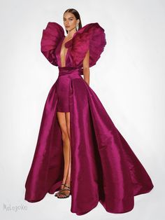 Structured Dress Couture, Hbcu Pageant, High Couture Dresses, Structured Sleeves, Fashion Birthday Party, Reston Va, High Fashion Photoshoot, Photoshoot Birthday, Red Carpet Dress