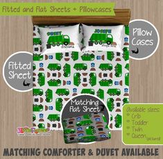 the matching comforter and duvet available in both sizes