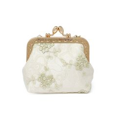 Dreamy and ethereal coin purses to make you feel like a princess. The coin purse features a lovely lace pattern with floral embroidery, and an elegant clasp and key chain. The coin purse is spacious enough to hold your money, cards, coins and keys. It can also be used to carry small cosmetics, lipstick, a small compact, and moisturizer inside them as well. The coin purse also comes with a key chain on the side for charms and your keys. Can hold not only your money, cards, and coins, but also you Fashion Apron, Lace Tape, Wedding Purse, Baby Hair Accessories, Spa Gifts Set, Money Cards, Coin Purse Wallet, Jewelry Stand, Anklet Bracelet