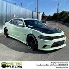 avery dennison pistachio Pastel Car, Vinyl Wrap Colors, Car Paint Colors, Dodge Chargers, Car Lettering, Architectural Signage, Vinyl Wrap Car, Grey Car, Cool Car Accessories