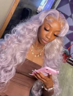 Hair Colorful, Lace Fronts, Lavender Hair, Pretty Hair Color