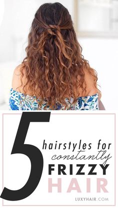 How To Style Long Frizzy Hair, Hairstyle For Long Frizzy Hair, Curly Hairstyles Frizzy, Updo Hairstyles For Frizzy Hair, Easy Frizzy Hair Hairstyles, Easy Hairstyles For Long Frizzy Hair, Styling Frizzy Wavy Hair, Long Frizzy Hair Hairstyles, Wedding Hair For Frizzy Hair