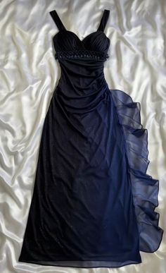 Dark Fairytale Dress, Fairytale Dress Prom, Long Party Dress, Dress Prom, Prom Gown, Floor Length, Dark Blue, Party Dress