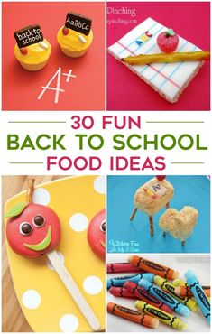 the back to school food ideas are great for kids who love to eat and have fun