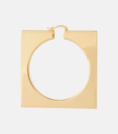 Find JACQUEMUS Asymmetric Hoop Earrings on Editorialist. Material: aluminum, brass. Made in Italy. Closure: hinge. For pierced ears. Includes: presentation box. Earrings In Gold, Pierced Ears, Ear Piercings, Gold Earrings, Presentation, In Italy, Hoop Earrings, Brass, Italy