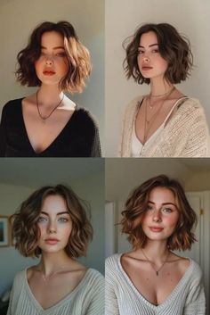 Haircuts Trending, Wavy Bob Haircuts, Short Wavy Bob, Bob Haircut Curly, Wavy Bob, Hair Inspiration Short, Haircuts For Wavy Hair, Short Wavy Hair