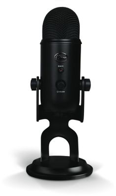 a black microphone on top of a stand