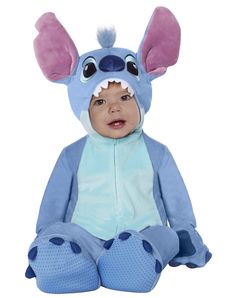 PRICES MAY VARY. Officially licensed Does your little one love Lilo and Stitch? They will love dressing up in this officially licensed Stitch Union Suit costume that’s as cute as them! This costume includes a hooded jumpsuit and gloves. It’s made from polyester and spandex materials with a zipper closure for easy wear and removal. Take extra caution when cleaning this product to avoid wear and tear. Always be sure to spot clean to prolong the life of the costume. This costume is imported. Bring Baby Superhero Costume, Baby Tiger Costume, Baby Animal Costumes, Funny Baby Costumes, Disney Baby Costumes, Baby Stitch