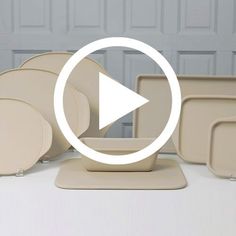 a video demonstrating how to set up dinnerware