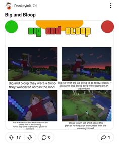 a screenshot of an animated video game called big and blop on the app store