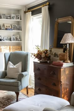 a living room filled with furniture and decor