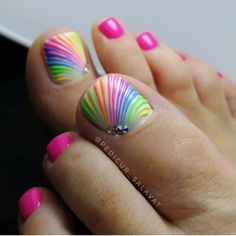 Toenail Art Designs, Nails Shellac, Pedicure Designs Toenails, Toenail Designs, Shellac Manicure, Pedicure Ideas, Makeup Nails Designs, Gel Toe Nails, Toe Nail Color