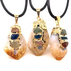 3 X Citrine Chakra Lovers Terminated Point Pendants - Br 1340 Ruby Tourmaline, Copper Electroformed Jewelry, Emerald Birthstone, Raw Gemstone Ring, Gemstone Drop Earrings, Chakra Pendant, Citrine Pendant, Electroformed Jewelry, Ruby Emerald