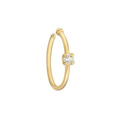 Add a dazzling touch to your look with this eye-catching 14k gold diamond accent nose ring.Click on this JEWELRY & WATCHES GUIDE to learn about fit, styles, materials and more! 22 gauge Metal: 14k gold Packaging: boxed Finish: polished Length: 9 mmDIAMOND DETAILS Total weight: less than 1/10 ct. Shape: round Setting: prong Size: One Size. Gender: female. Age Group: adult. Fine Jewelry Cubic Zirconia Huggie Rings, Small Hoop Yellow Gold Rings For Anniversary, Small Hoop Yellow Gold Anniversary Rings, Diamond Huggie Rings Fine Jewelry, White Gold Diamond Huggie Rings, Elegant 14k Gold Nose Ring, 14k Gold Septum Ring, 14k Yellow Gold Septum Ring With Prong Setting, Small Hoop White Gold Diamond Rings