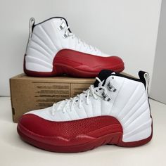 Air Jordan 12 Retro Size 7 Men /Size 8.5 Women White/Black-Varsity Red Sku: Ct8013-116 100% Authentic Worn Once For An Hour No Box Any Questions? Make Sure To Ask Price Firm Retro Cherry, Air Jordan 12, Jordan Red, Air Jordan 12 Retro, Jordan 12 Retro, Jordan 12, Jordans 12, Air Jordan Shoes, Jordans For Men