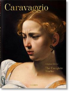 the cover of caravaggo, with an image of a woman's face