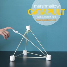 toothbrush holder made out of marshmallows and sticks