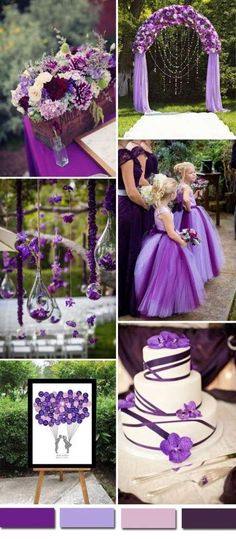 purple and white wedding decor is featured on instagram